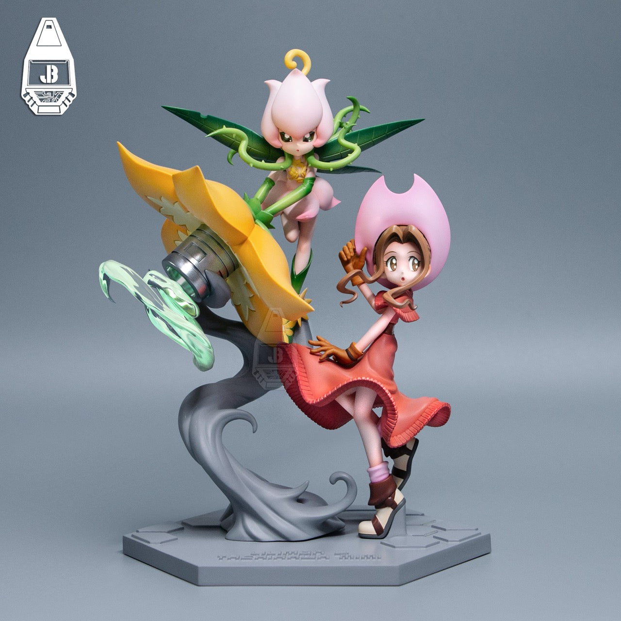 ミミ・ココル KAIJIN フィギュア Digimon JB Studio Mimi Tachikawa X Lillymon Resin Statue
