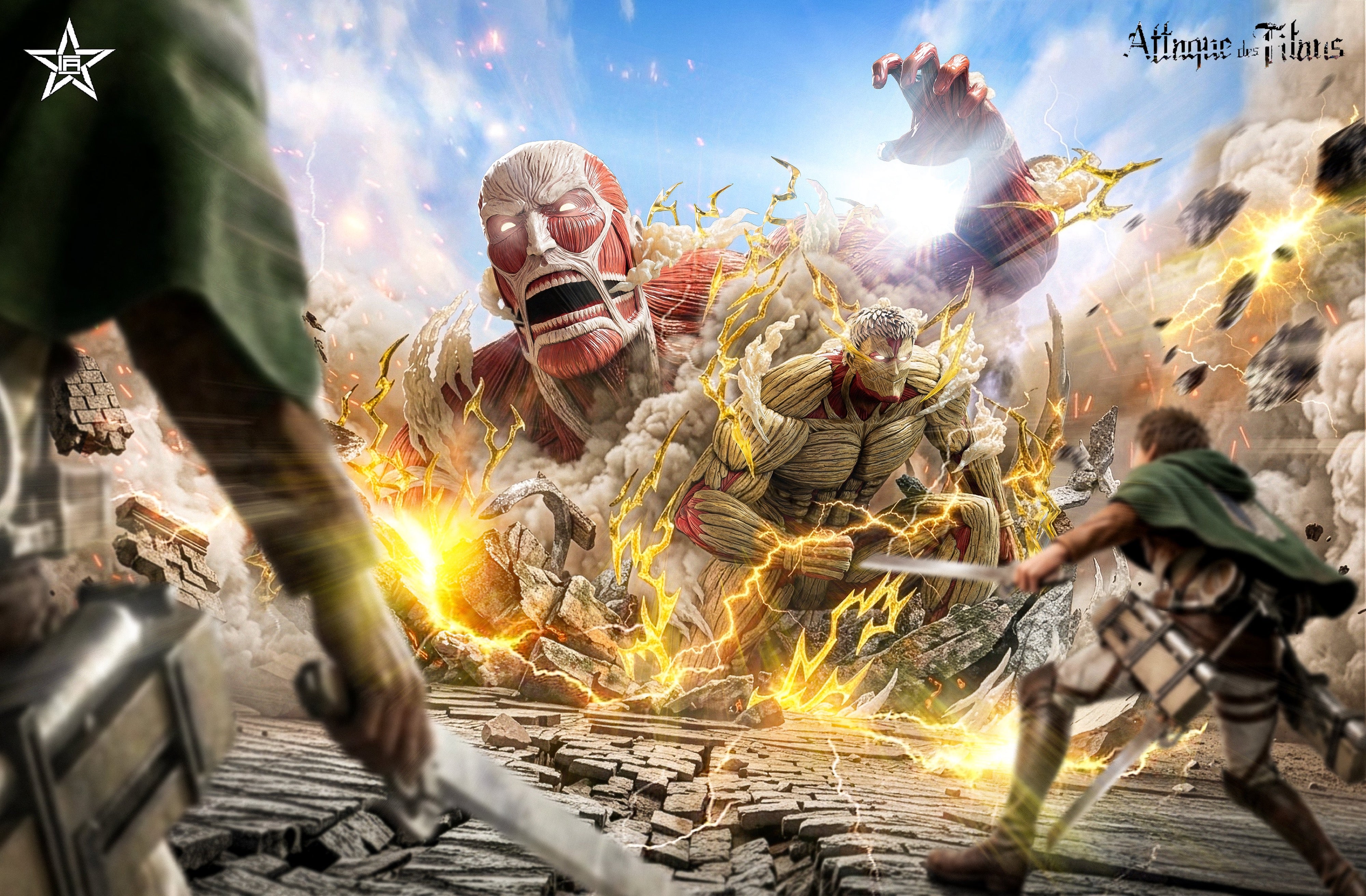 Attack On Titan Jiang Xing Studio Colossal Titan x Armored