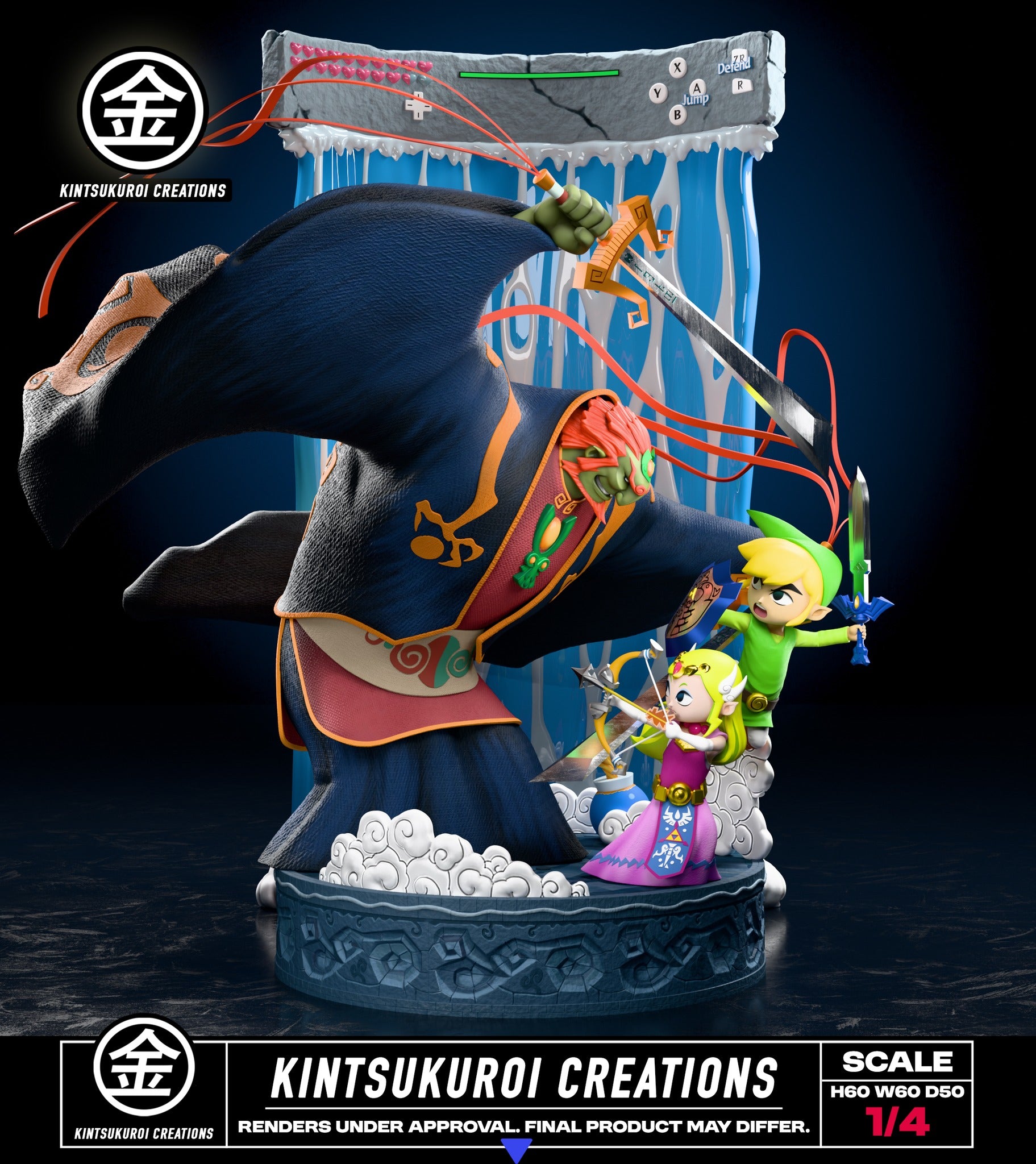 NOUSAKU / KINJO セット The Legend of Zelda The Wind Waker Kintsukuroi Creations Studio