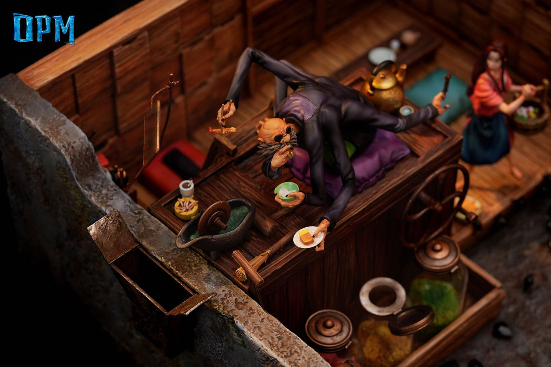 Spirited Away OPM Studio Chihiro x Kamaji x Lin Resin Statue