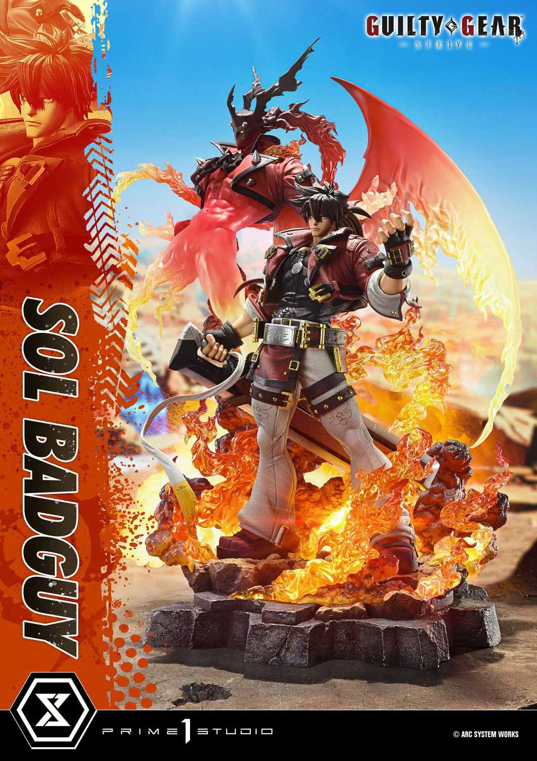 guilty gear figure Guilty Gear Strive Prime 1 Studio Sol Badguy Licensed – ClubHouse Statues