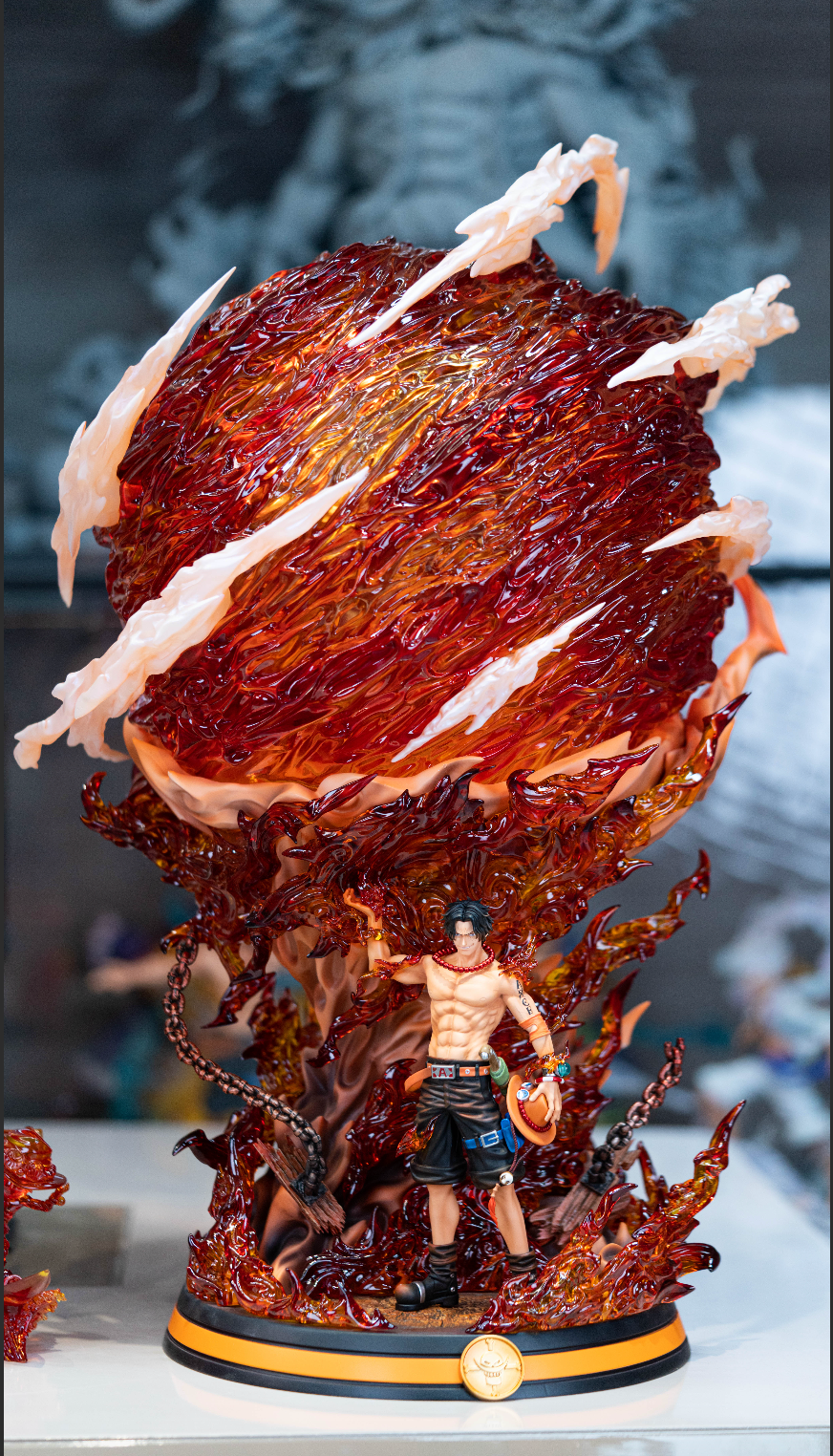 One Piece LX Studio Ace Fireball Resin Statue – ClubHouse Statues