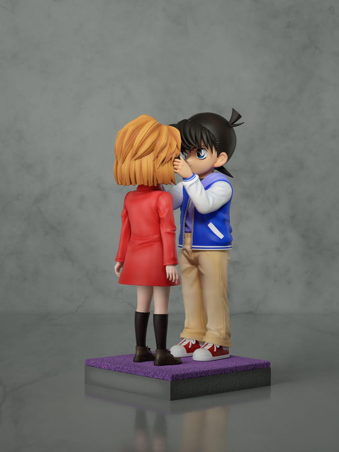 Detective Conan YYDS Studio Conan Edogawa x Ai Haibara Resin Statue