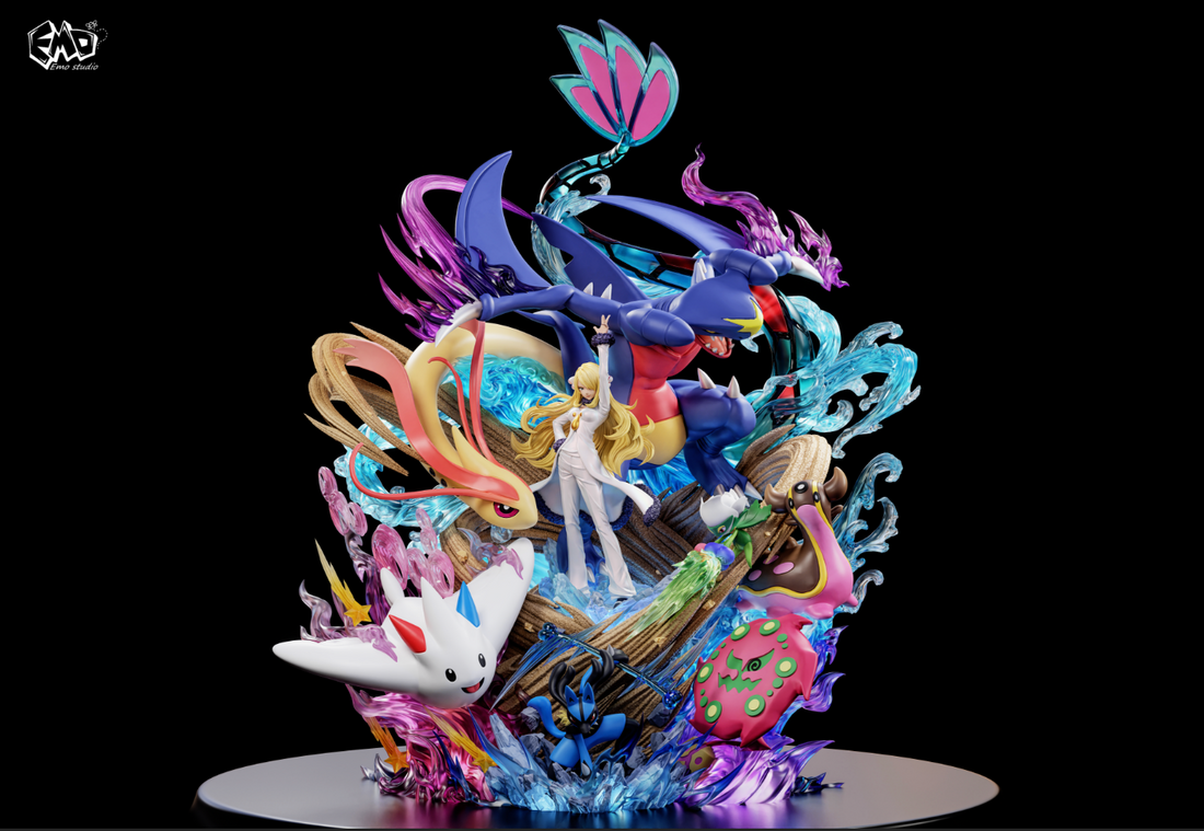 Pokemon EMO Studio Cynthia Resin Statue