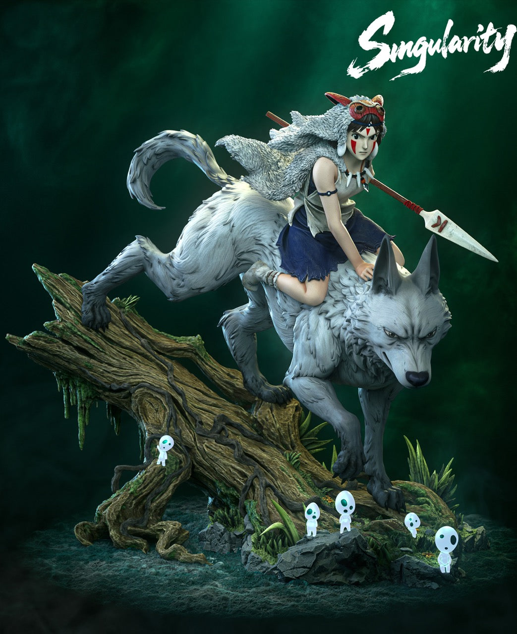 Princess Mononoke フィギュア 2体セット Princess Mononoke Singularity Studio San – ClubHouse Statues