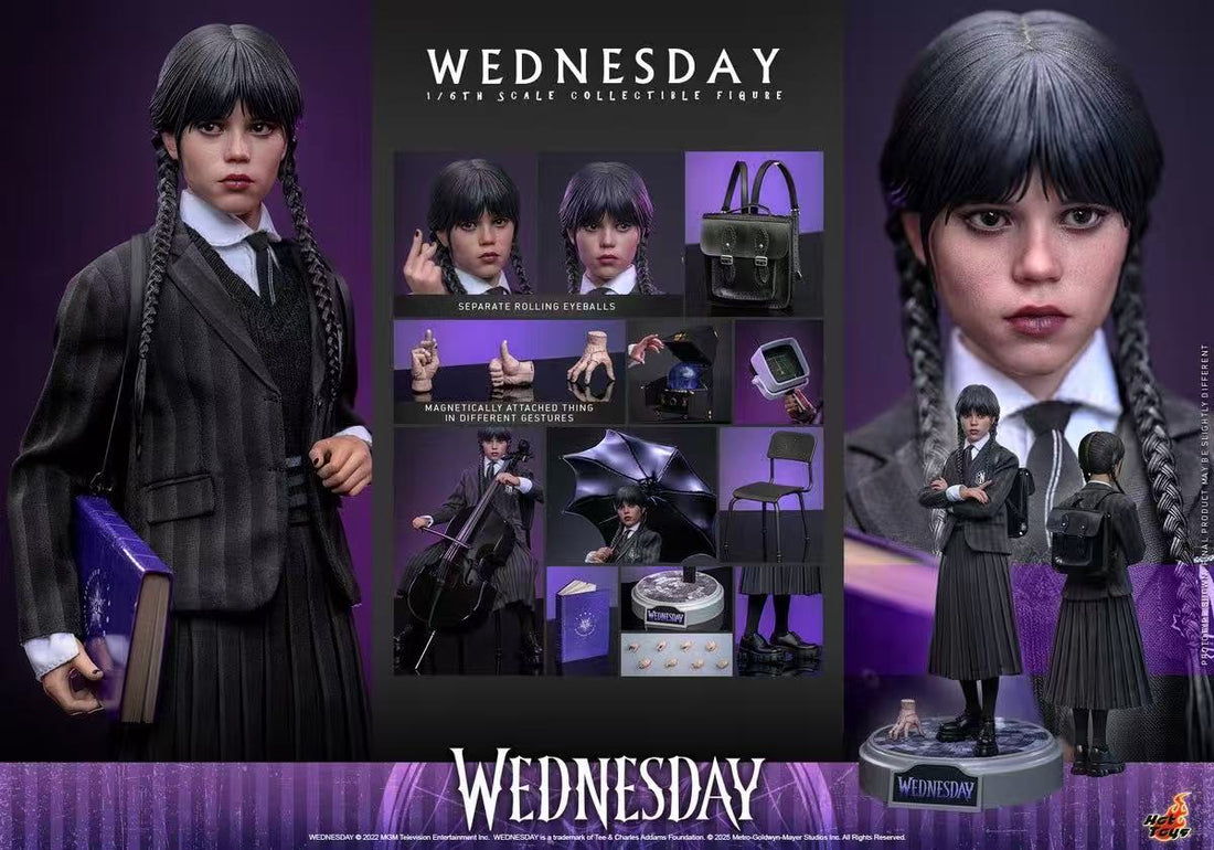 Netflix Wednesday Hot Toys Wednesday Licensed Action Figure