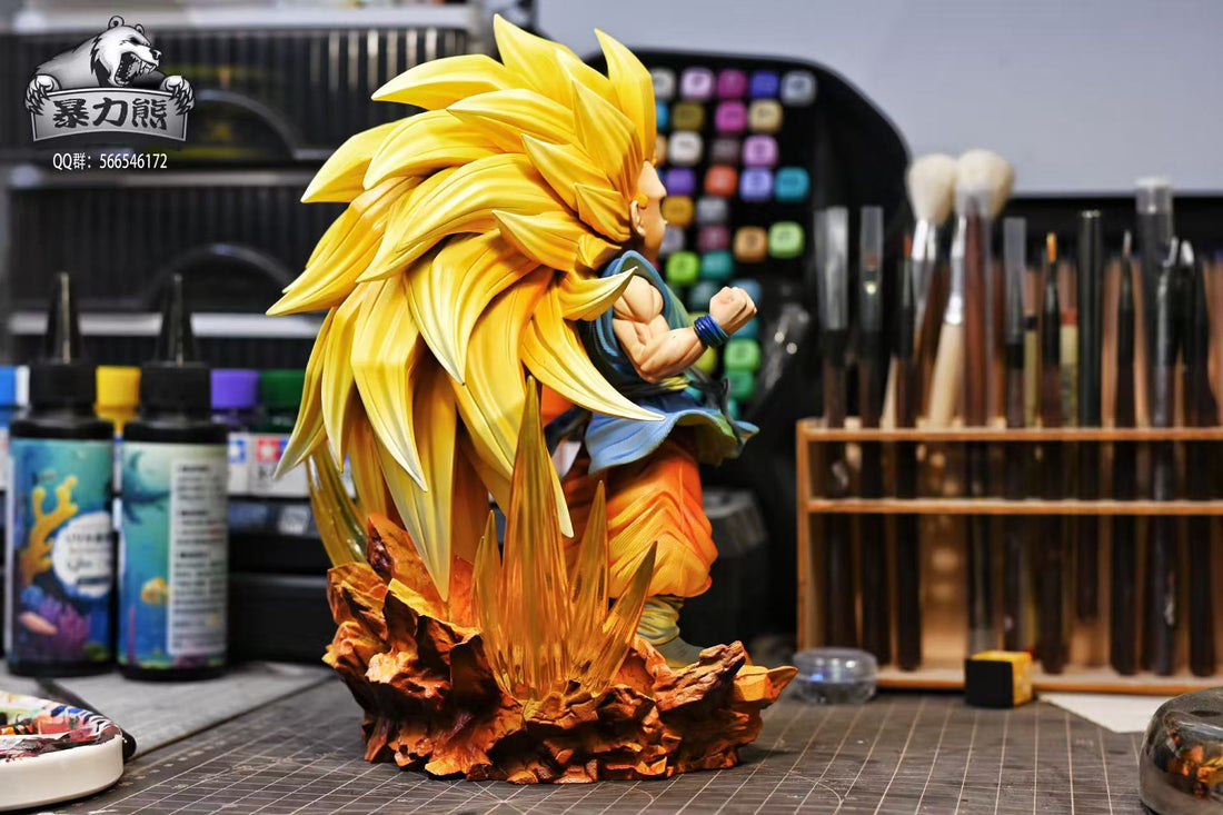 Dragon Ball Violent Bear Studio SS3 Goku Resin Statue