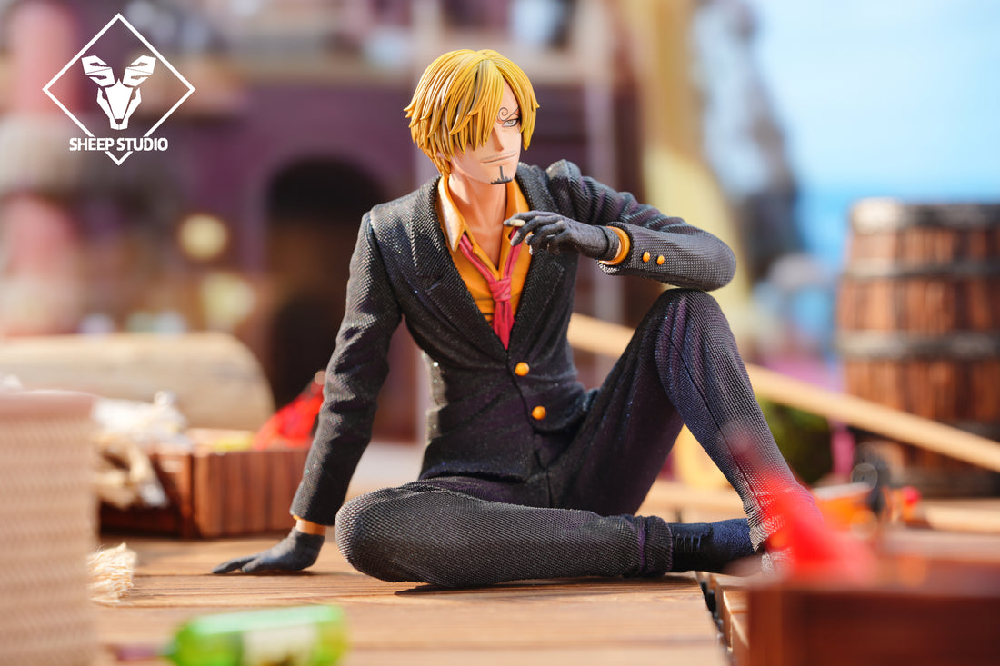 One Piece Sheep Studio Sitting Sanji Resin Statue