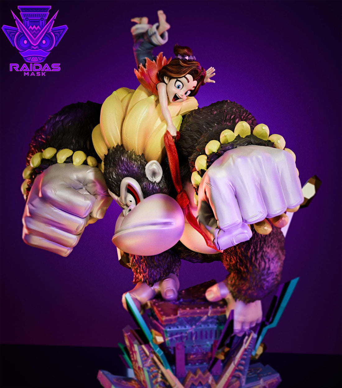 Donkey Kong Bananza Raidas Mask Studio Donkey Kong Bananza Resin Statue