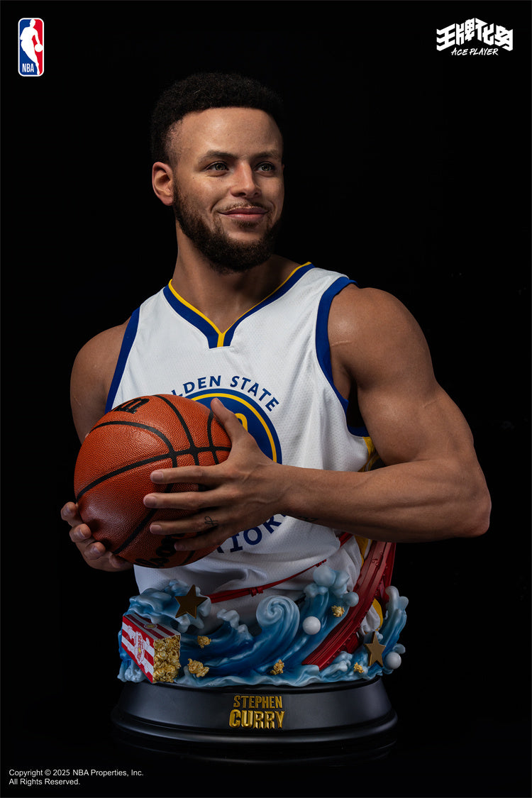 NBA Infinity Studio Stephen Curry Bust Licensed Statue