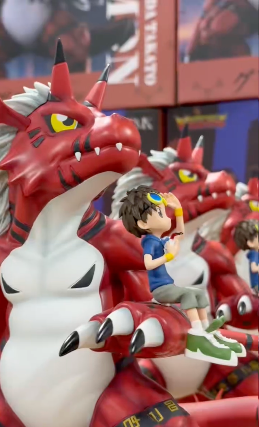 Digimon DMX Studio Growmon x Takato Matsuda x Guilmon Resin