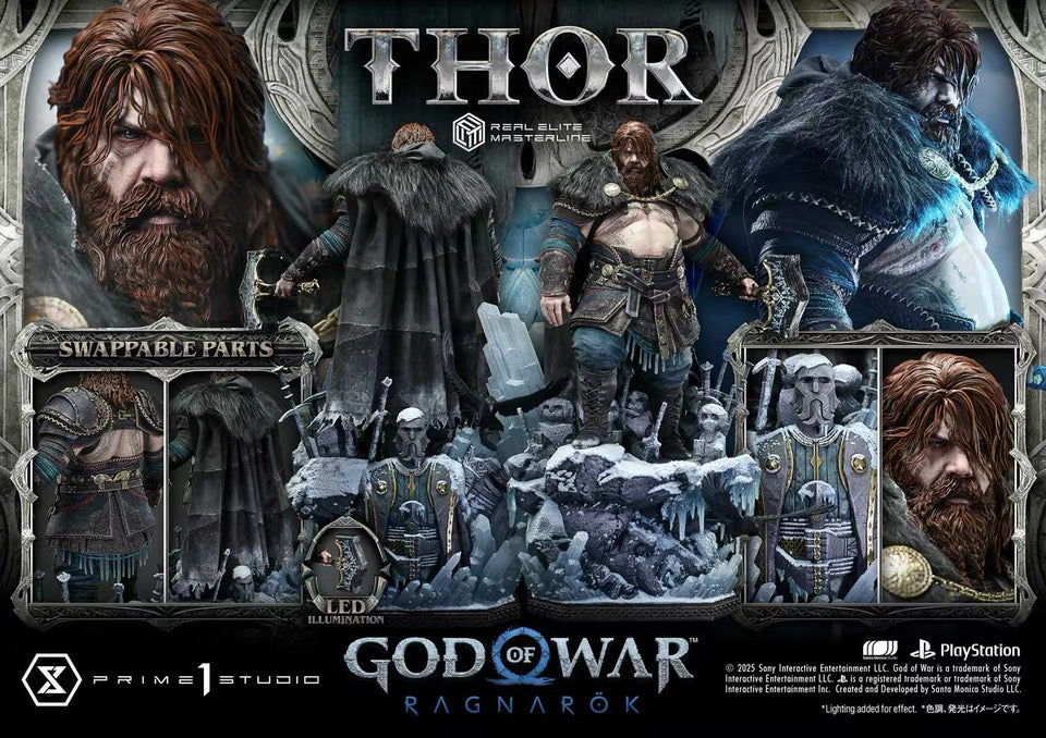 God of War Ragnarok Prime 1 Studio Thor Licensed Resin Statue