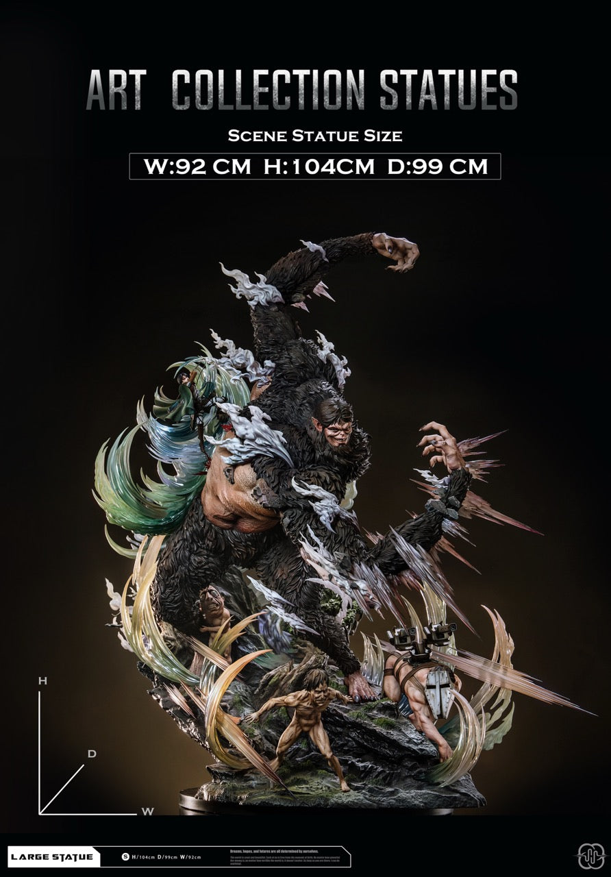 Attack On Titan Hertz Studio Titan Beasts on the Prowl Vs Levi