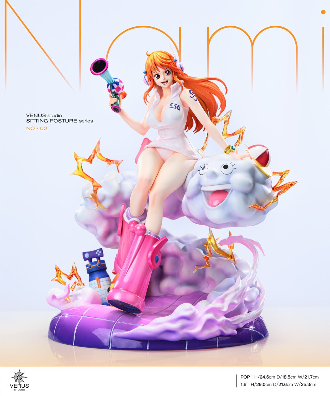 【nami再出品】　SPONGY ぺプラムブラウスブラック36（S） One Piece Venus Studio Nami – ClubHouse Statues