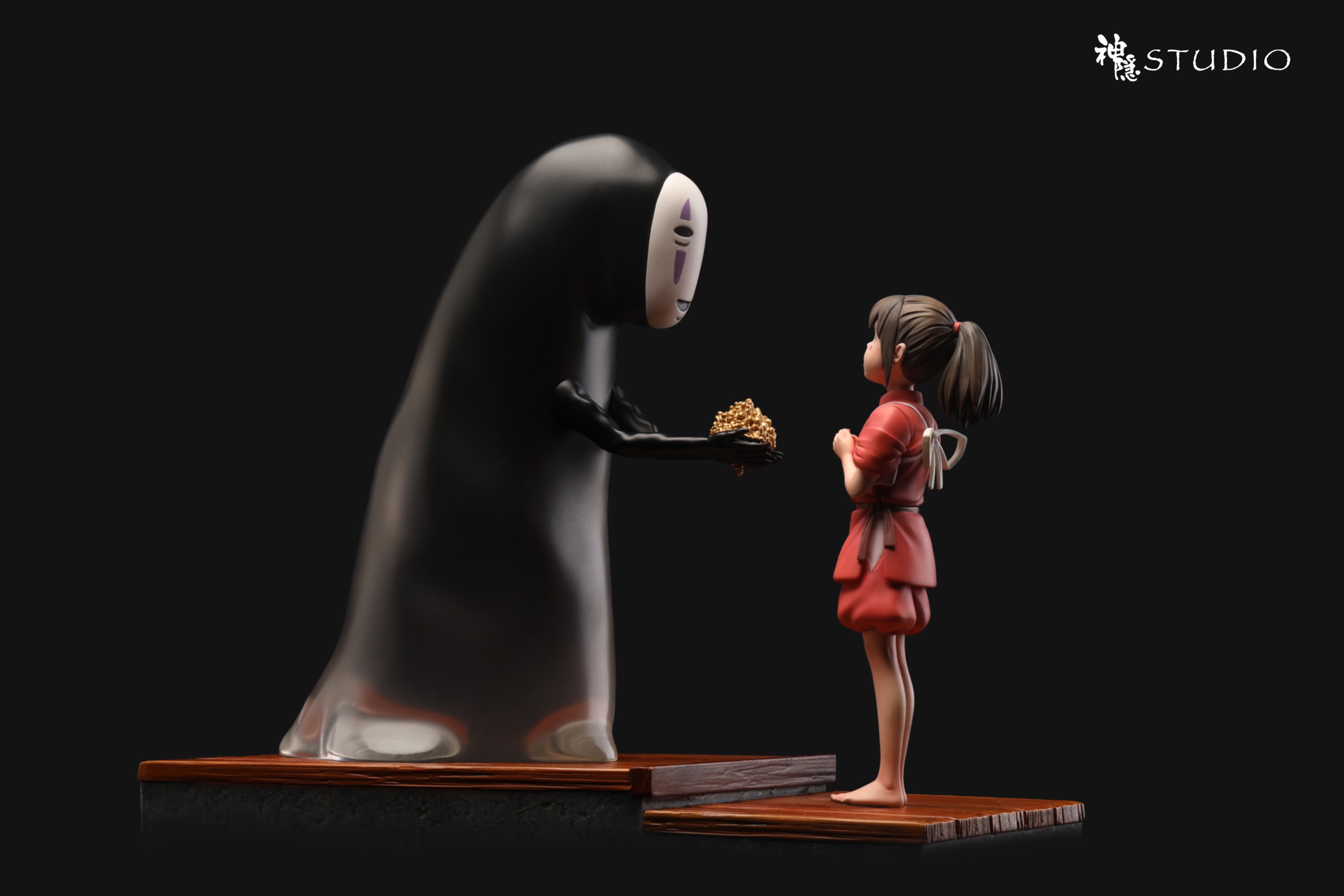 ワンピース chihiro Spirited Away ShenYin Studio Chihiro & No Face Resin Statue