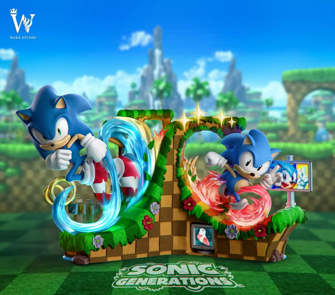 Sonic Wake Studio Sonic The Hedgehog Resin Statue – ClubHouse Statues