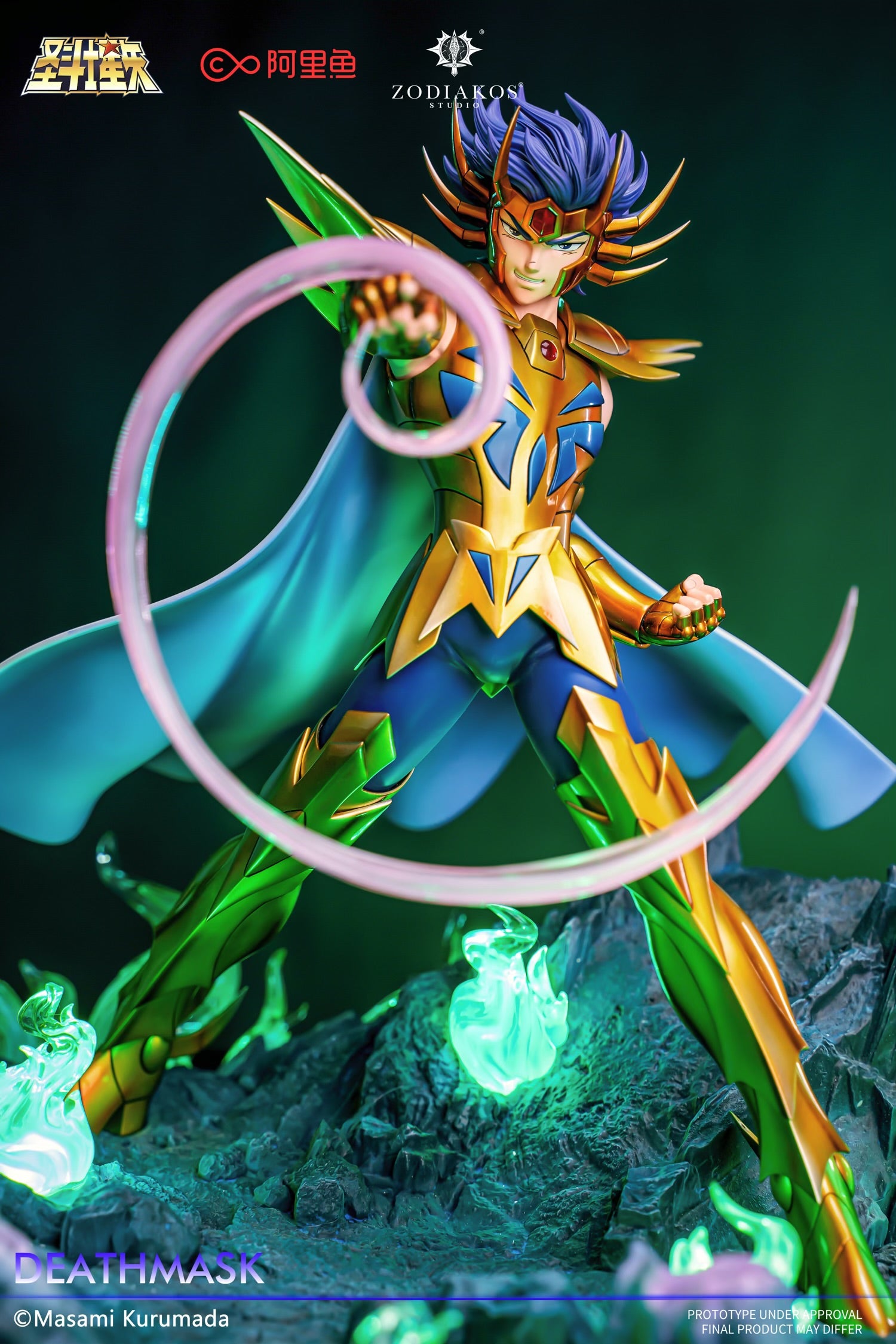 マジスタオブラSG Saint Seiya Zodiakos Studio Gold Saint Deathmask Licensed