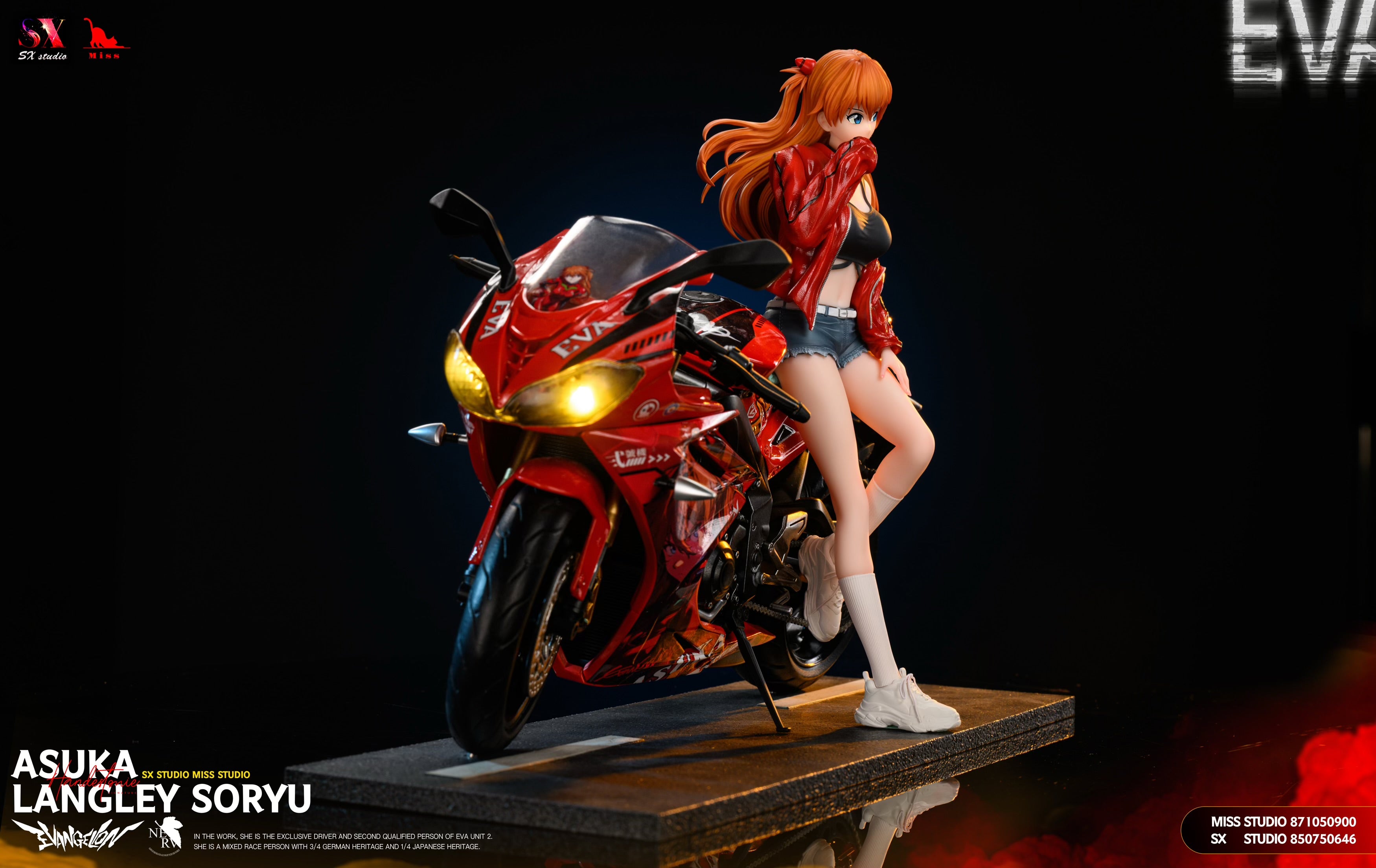 ⭐︎aSuKa⭐︎ Evangelion MISS x SX Studio Motorbike Asuka Langley Soryu Resin