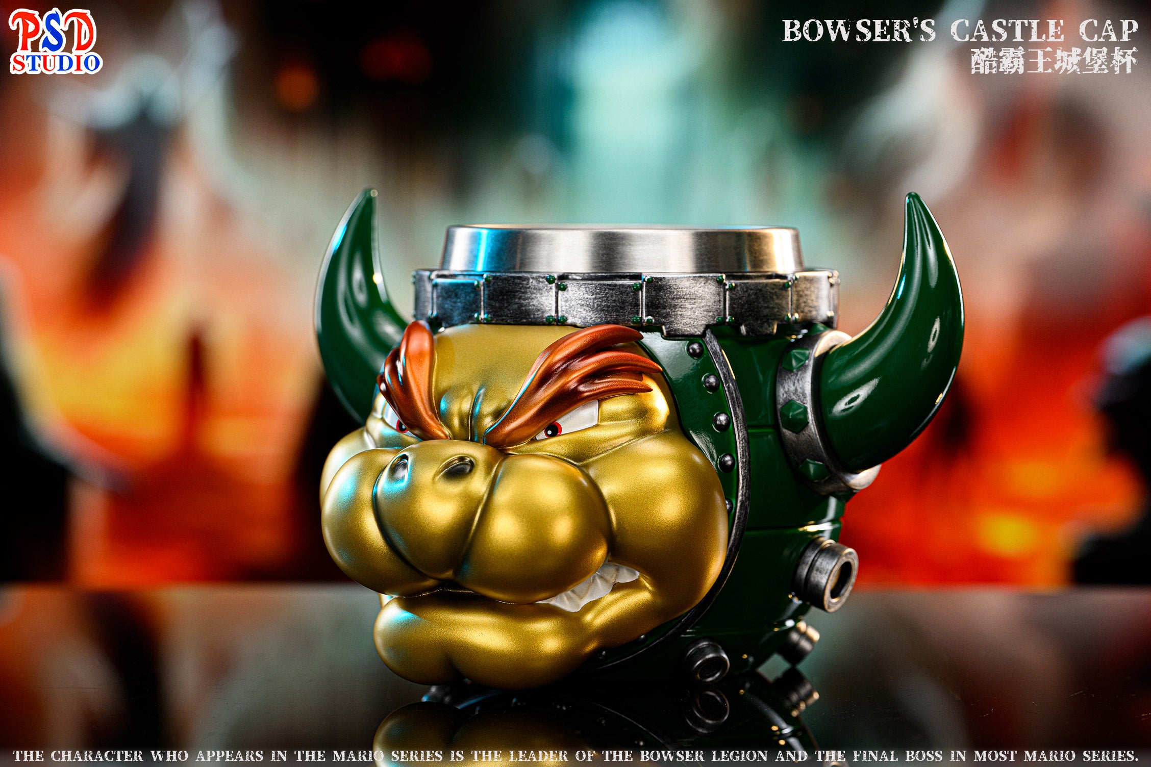 PSD STUDIO スーパーマリオ　クッパ カップ Mario Bros PSD Studio Bowser Mug Cup Resin Statue – ClubHouse Statues