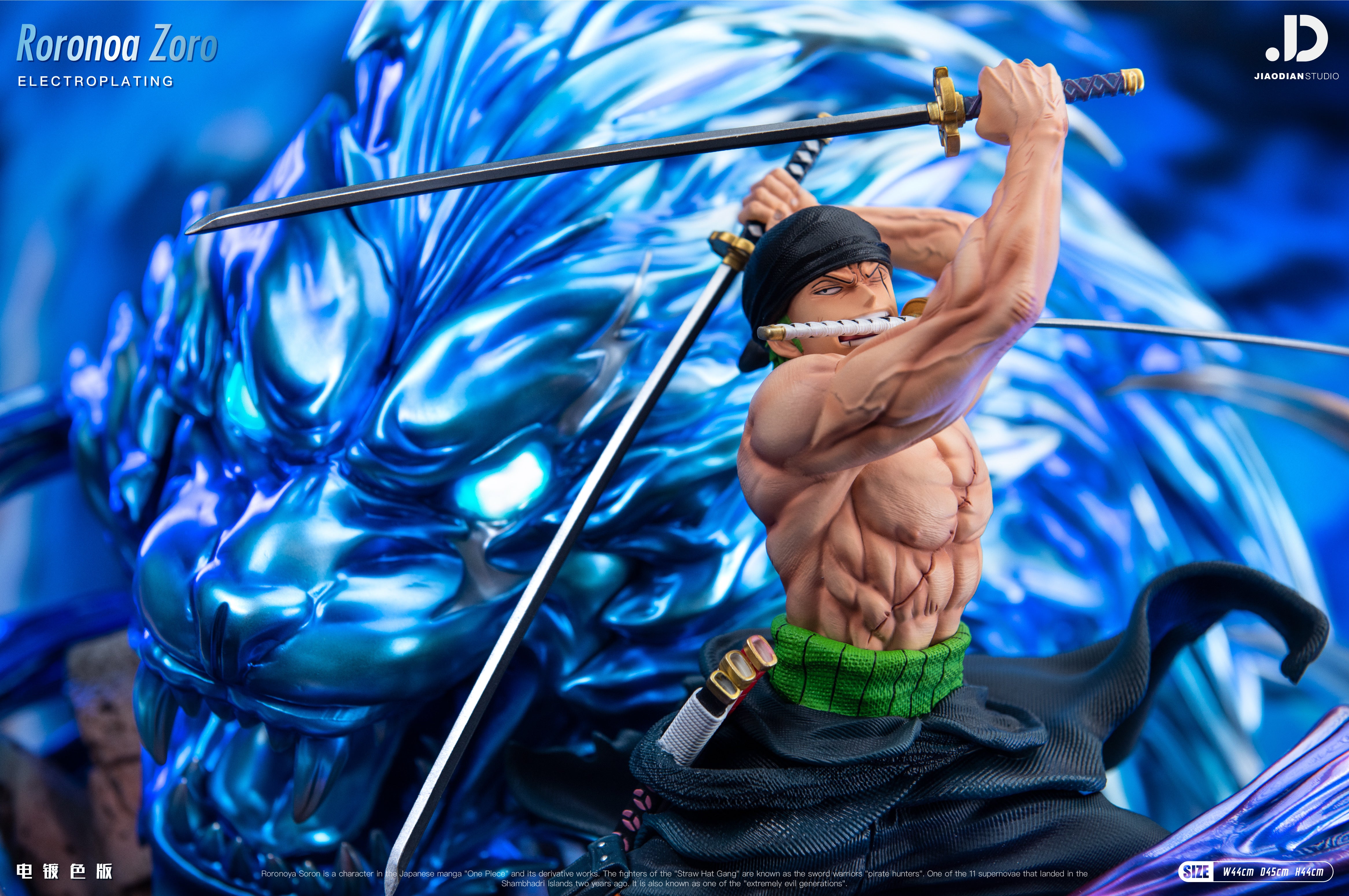 One Piece Jiao Dian x C4 Studio Zoro Roronoa Extreme Tiger
