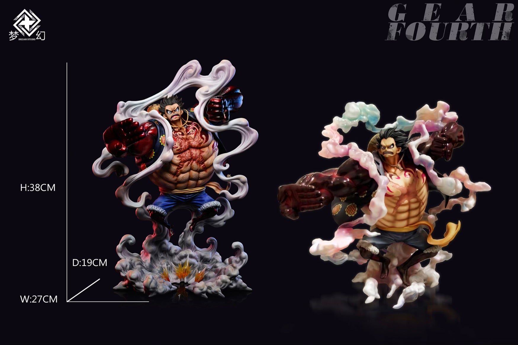 1030　ルフィ　ギア4 Reset Studio Reset - Gear 4 Luffy – StatueCorp