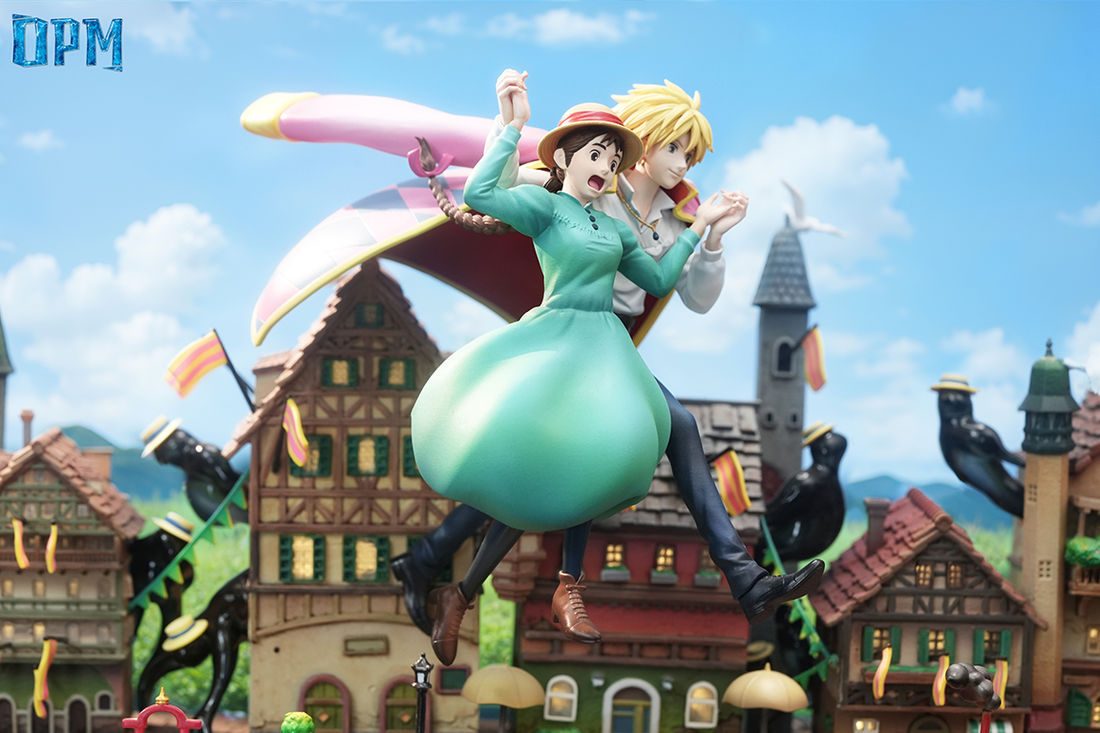 Howls Moving Castle OPM Studio Sophie and Howl Skywalk Resin Statue
