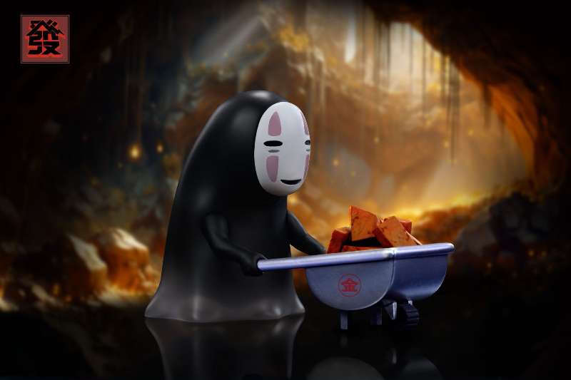 Spirited Away FA Studio No Face Man Carrying Bricks and Gold Resin Statue