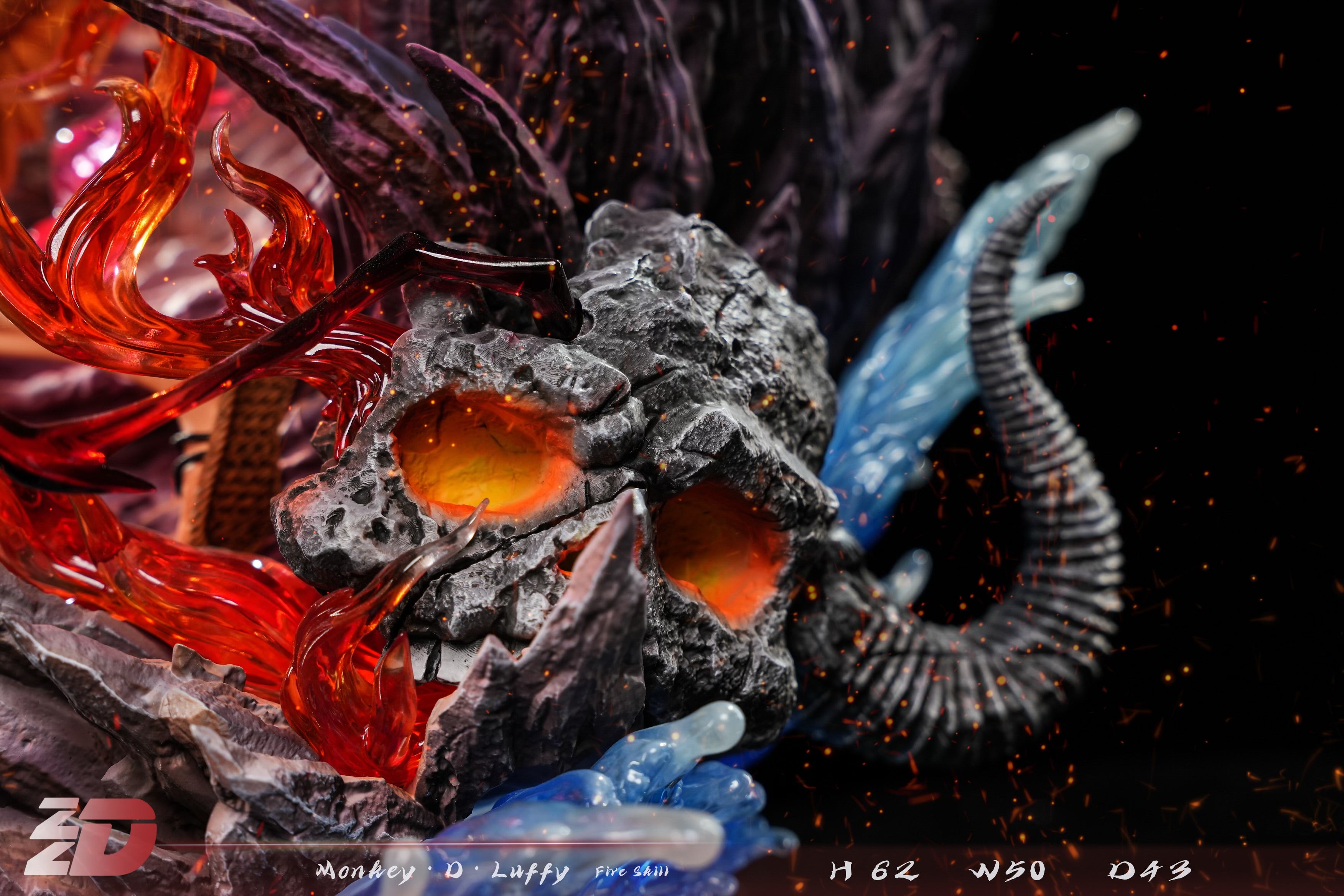 ぷーさん One Piece ZZDD Studio Luffy Fire Skill – ClubHouse Statues