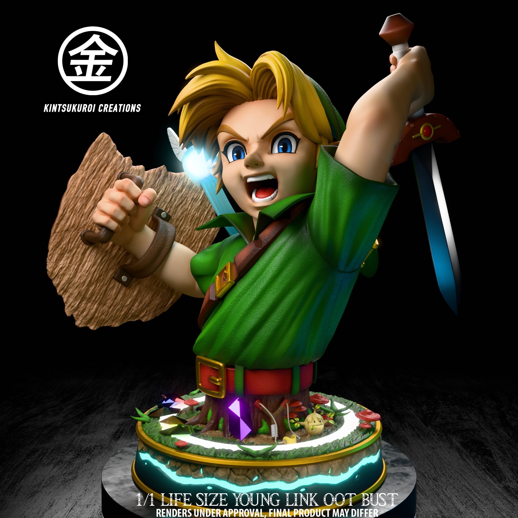 Legend of Zelda Kintsukuroi Creations Young Link Lifesize Bust