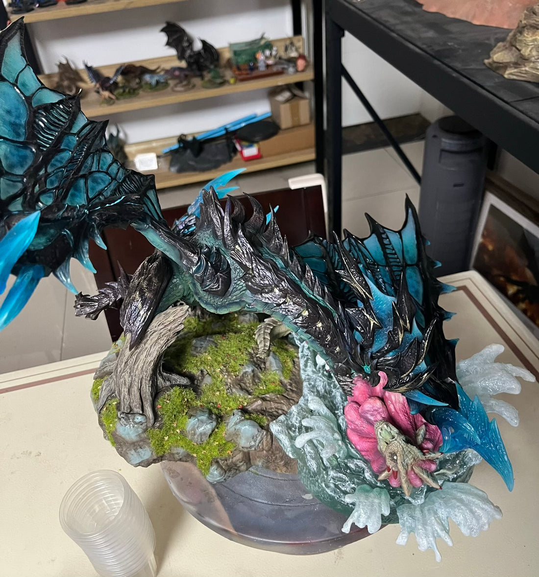 Monster Hunter Dragon Frontier Studio Boltreaver Astalos Resin Statue