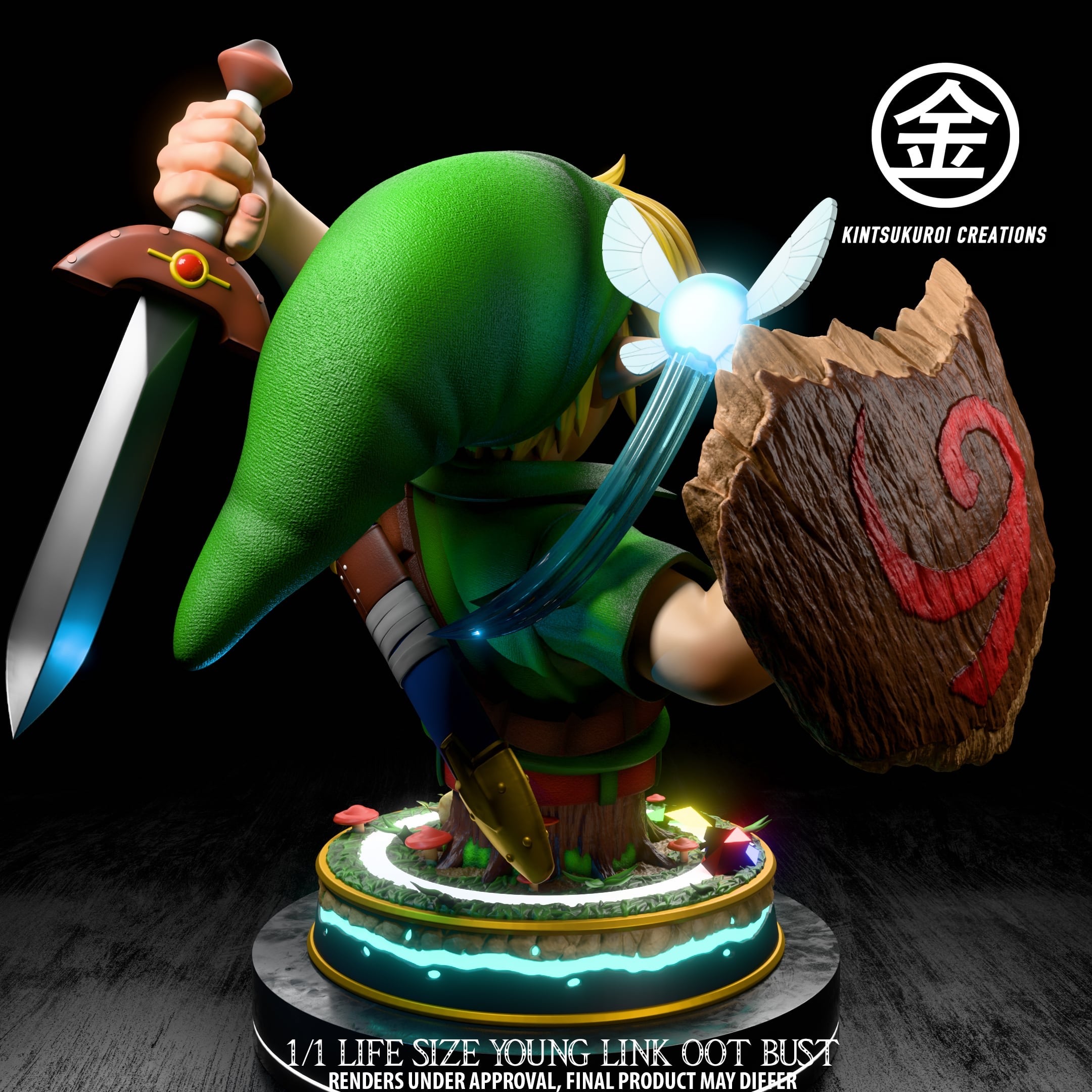 Legend of Zelda Kintsukuroi Creations Young Link Lifesize Bust