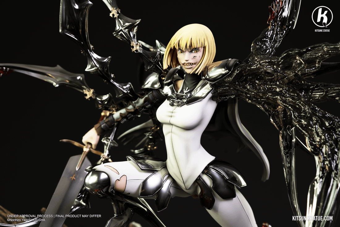 Claymore Kitsune Statue Clare vs Rigaldo