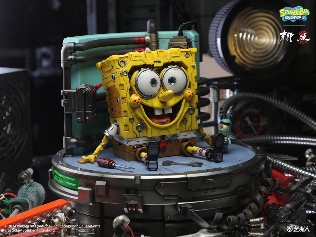 Spongebob Manas Studio Mechanical Spongebob Licensed Resin Statue