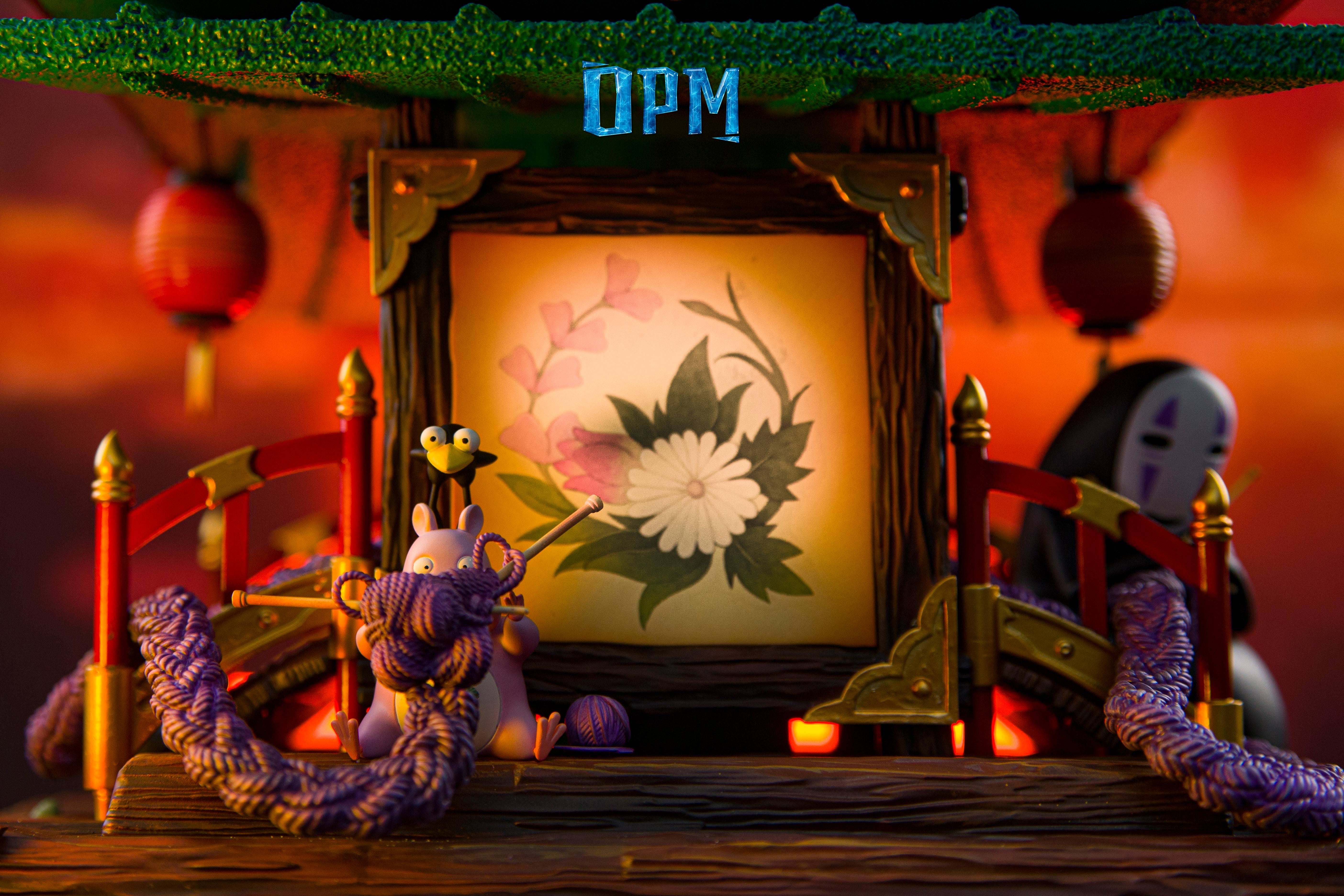 Spirited Away OPM Studio Diorama Sen and Chihiro Resin Statue