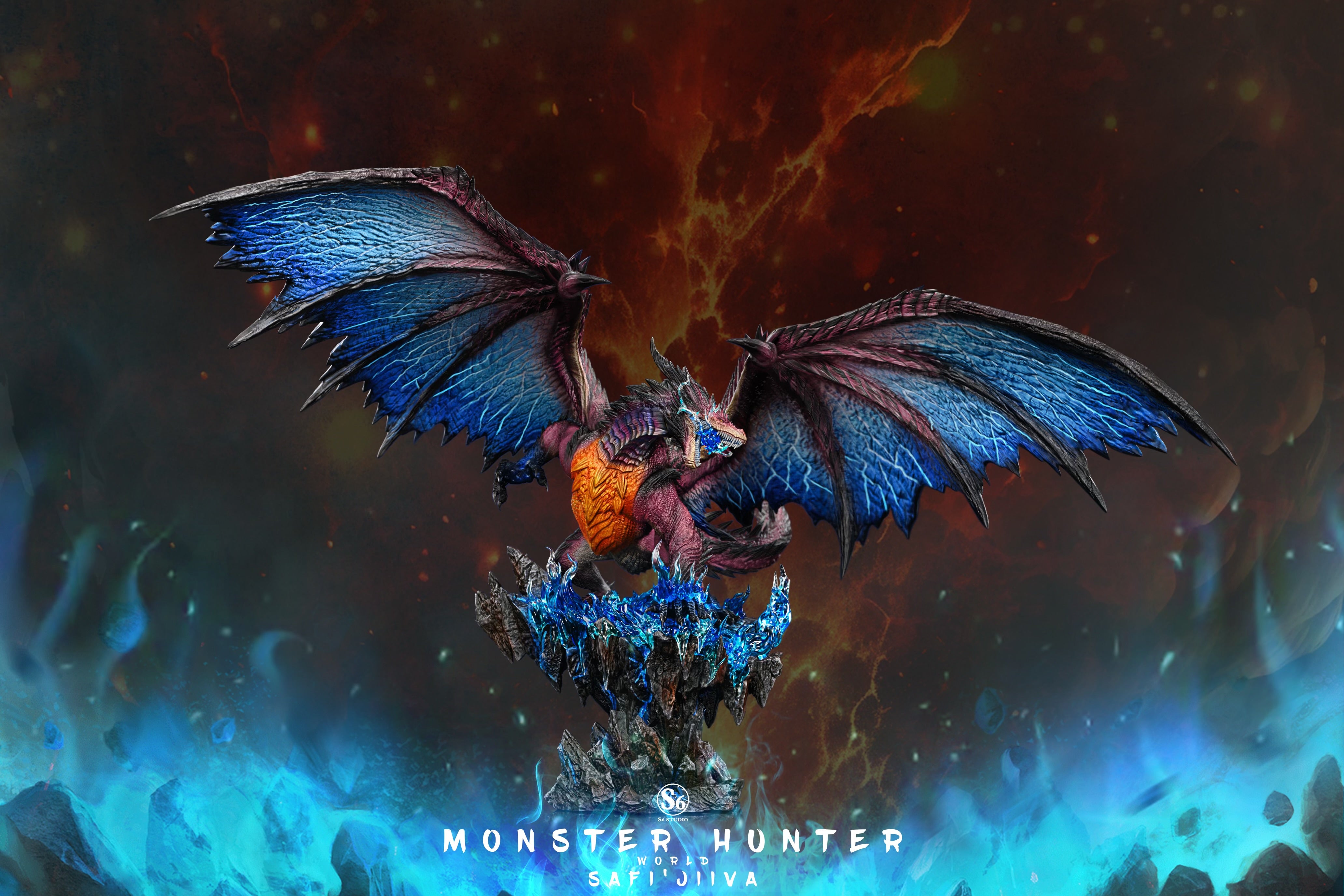 Monster Hunter S6 Studio Safi Jiiva Dark Red Dragon – ClubHouse