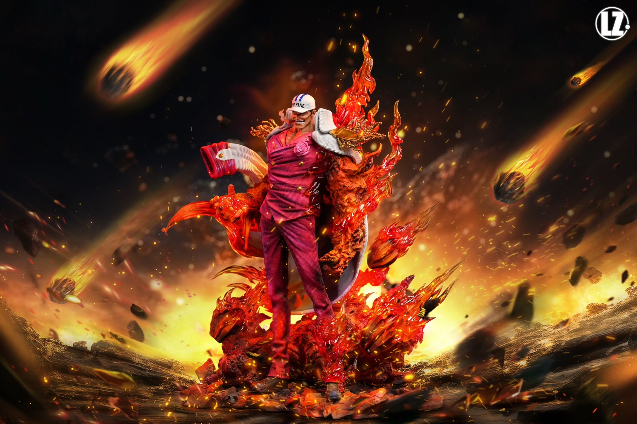 One Piece LZ Studio Sakazuki Akainu Resin Statue – ClubHouse Statues