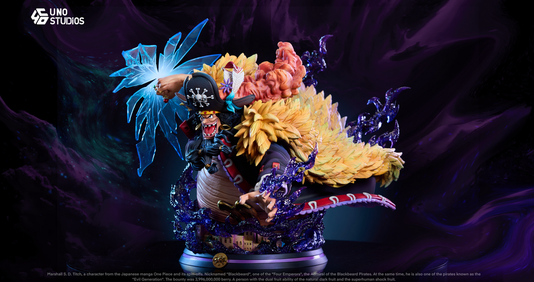 One Piece UNO Studio Marshall D Teach Blackbeard Resin Statue