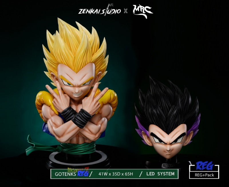 Dragon Ball Zenkai Studio x MRC Studio Gotenks Lifesize Bust Resin