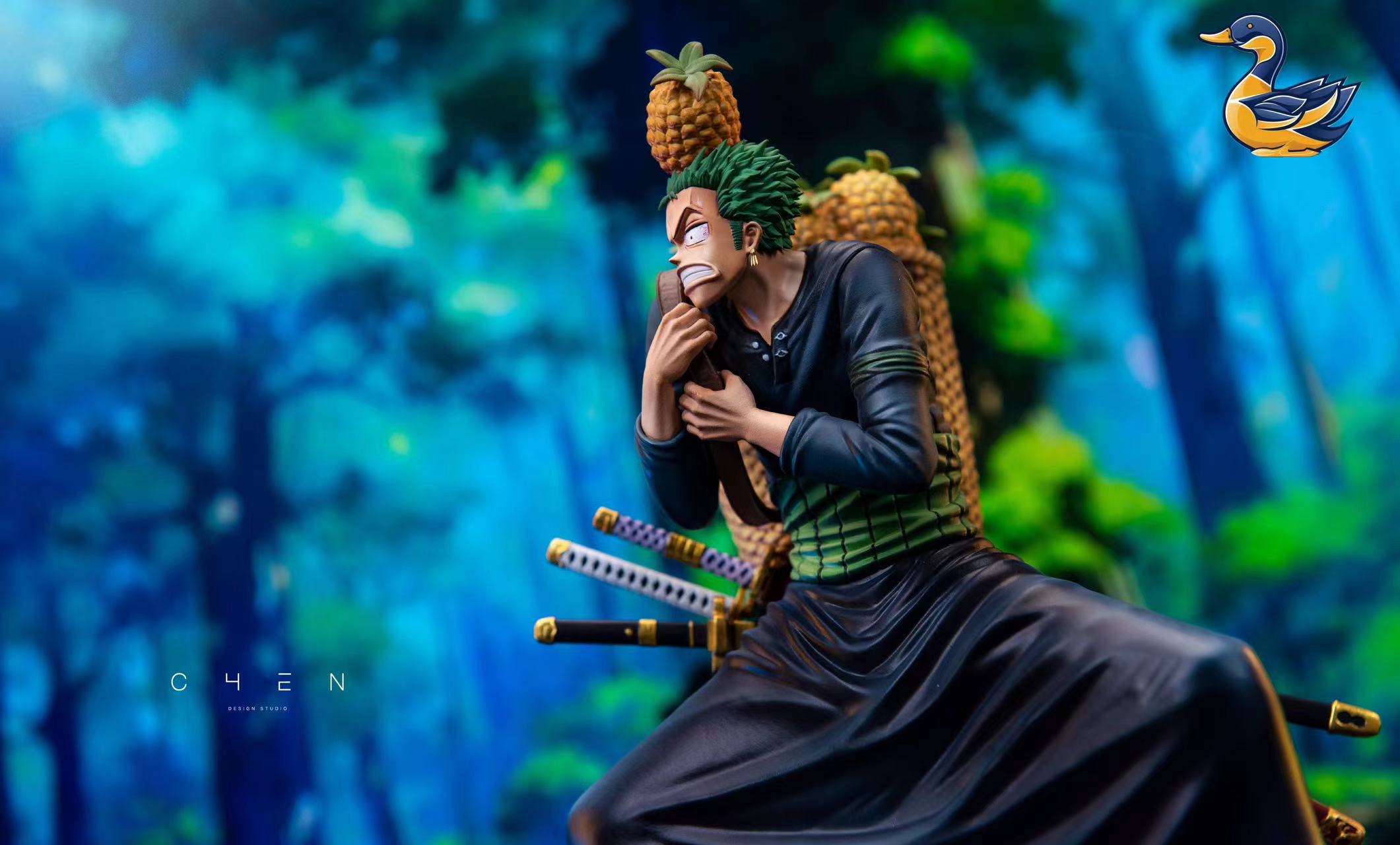 One Piece YN Studio Roronoa Zoro Pineapple Fall Resin Statue