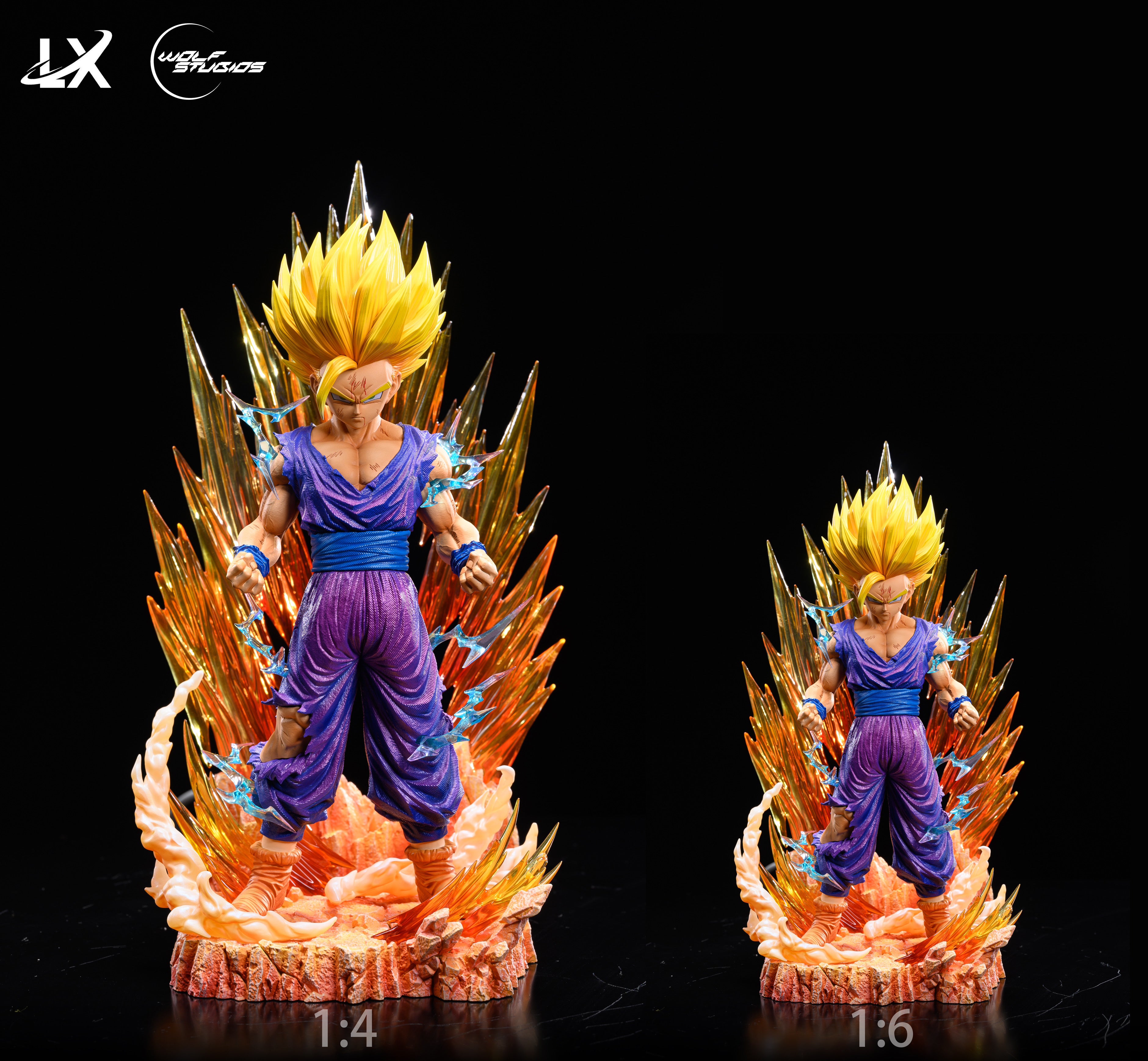 shinshin room❤️　1226 Dragon Ball LX x Wolf Studio Gohan SSJ2 Resin Statue