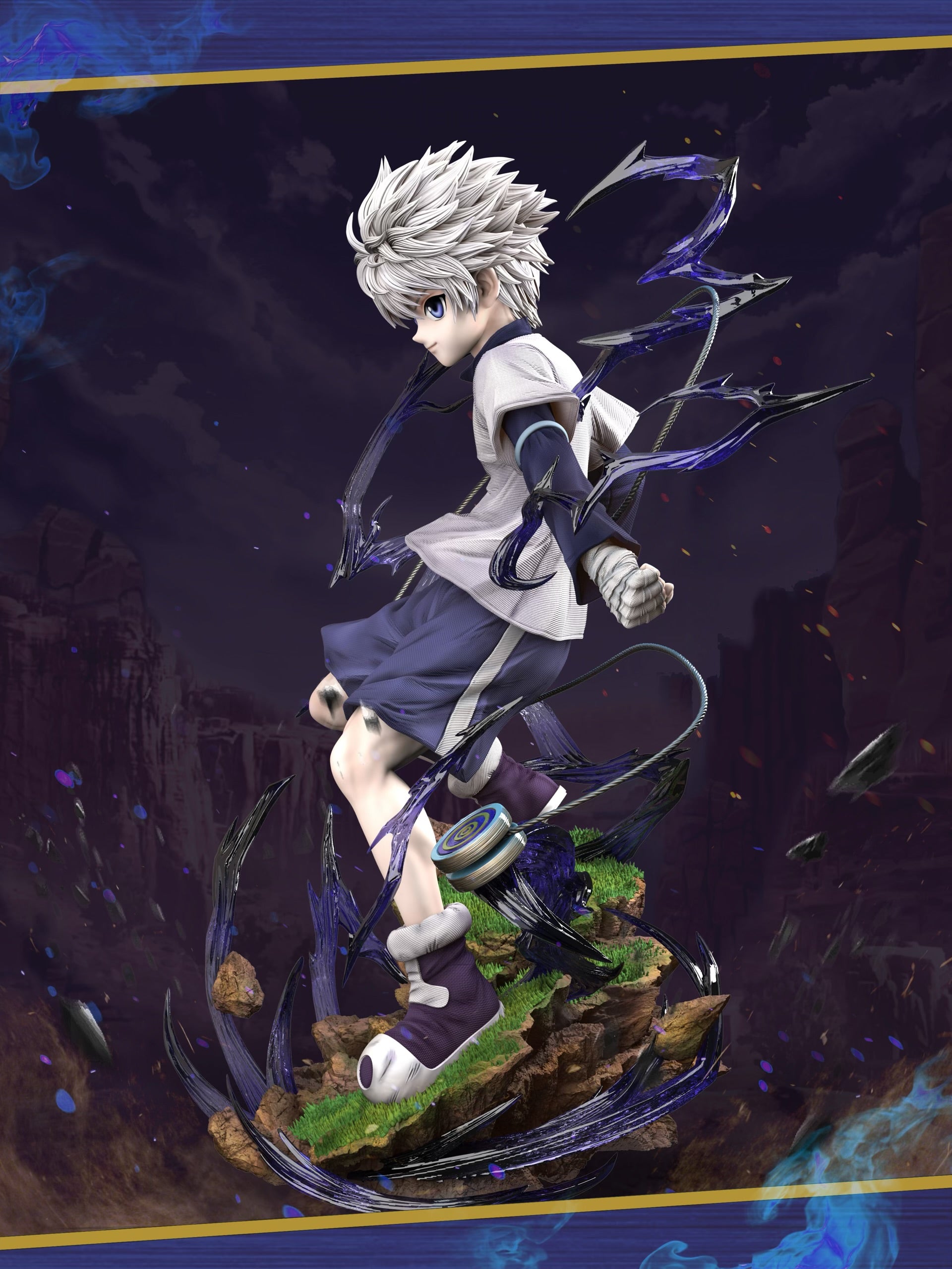 Hunter X Hunter Hunter Fan Studio Killua Zoldyck Yoyo Attack