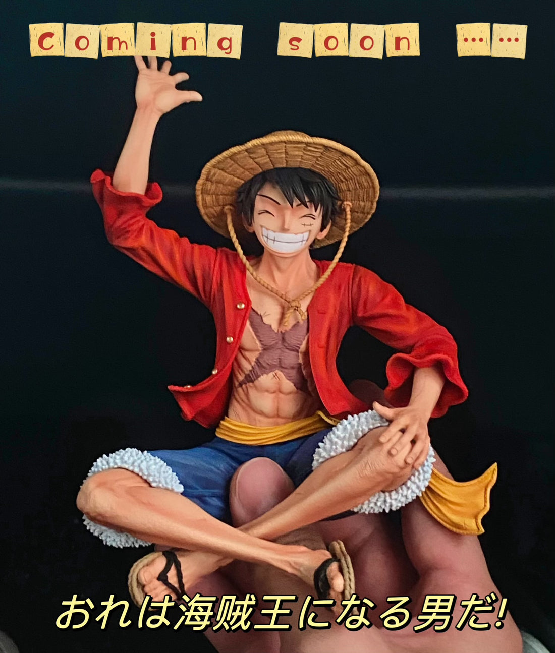 One Piece Dimension Cells x Monkey D Studio Sitting Luffy Resin Statue