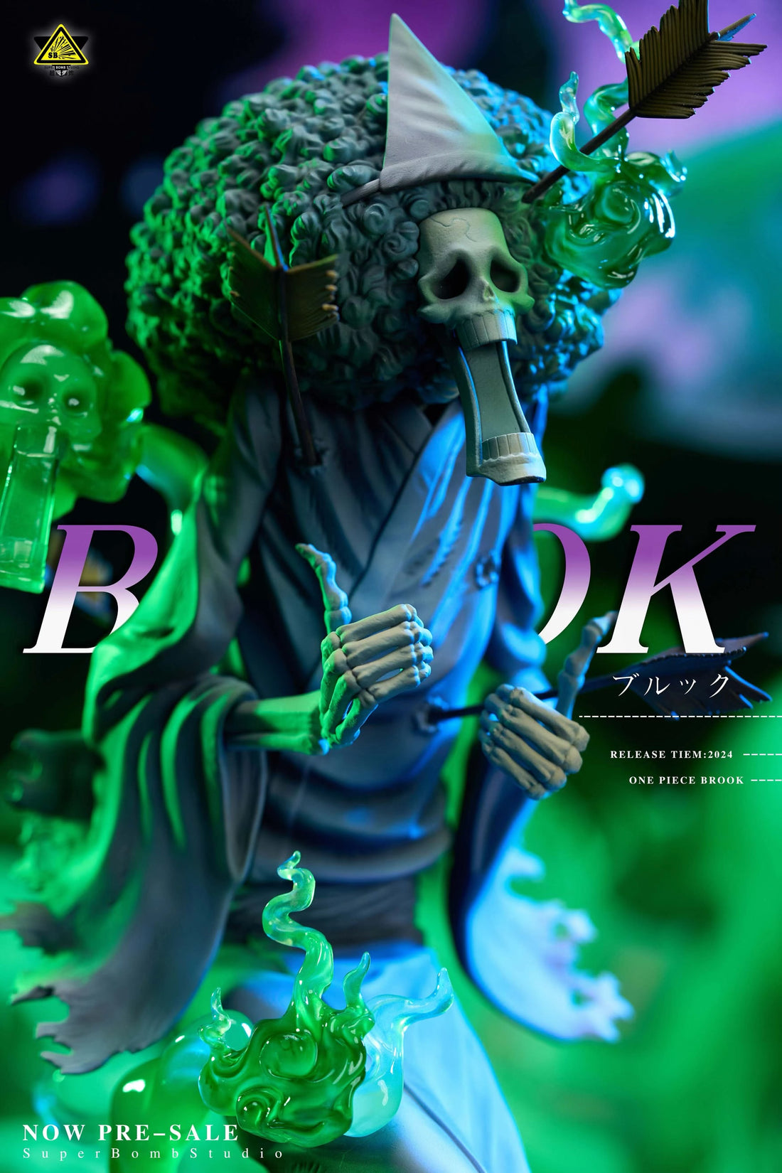 One Piece Super Bomb Studio Brook Wano Country Resin Statue