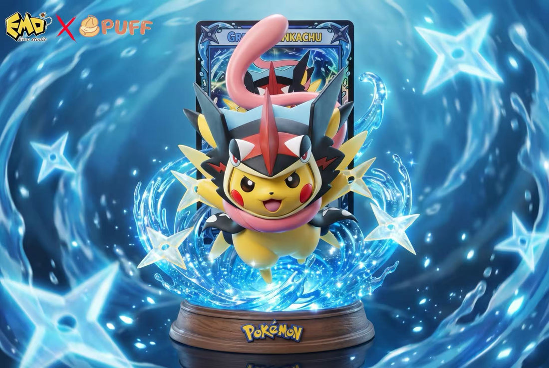 Pokémon Emo X Puff Studio Greninja Pikachu