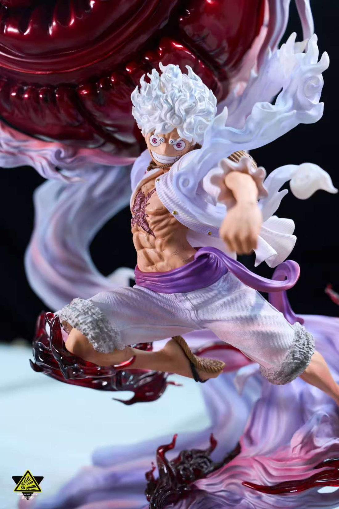 One Piece Super Bomb Studio Nika Luffy Gear 5 Resin Statue