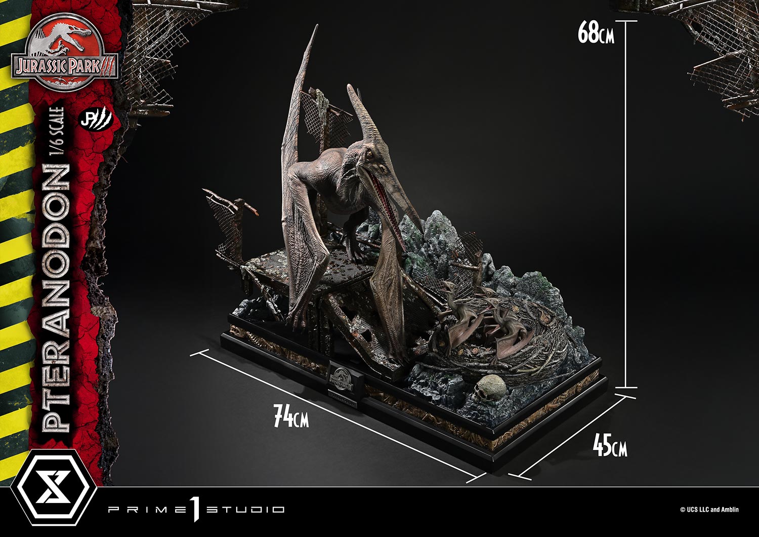 Jurassic Park Prime 1 Studio Pteranodon Licensed – ClubHouse Statues