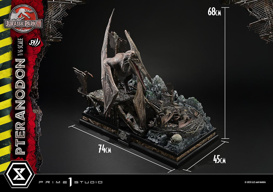 Jurassic Park Prime 1 Studio Pteranodon Licensed Resin Statue