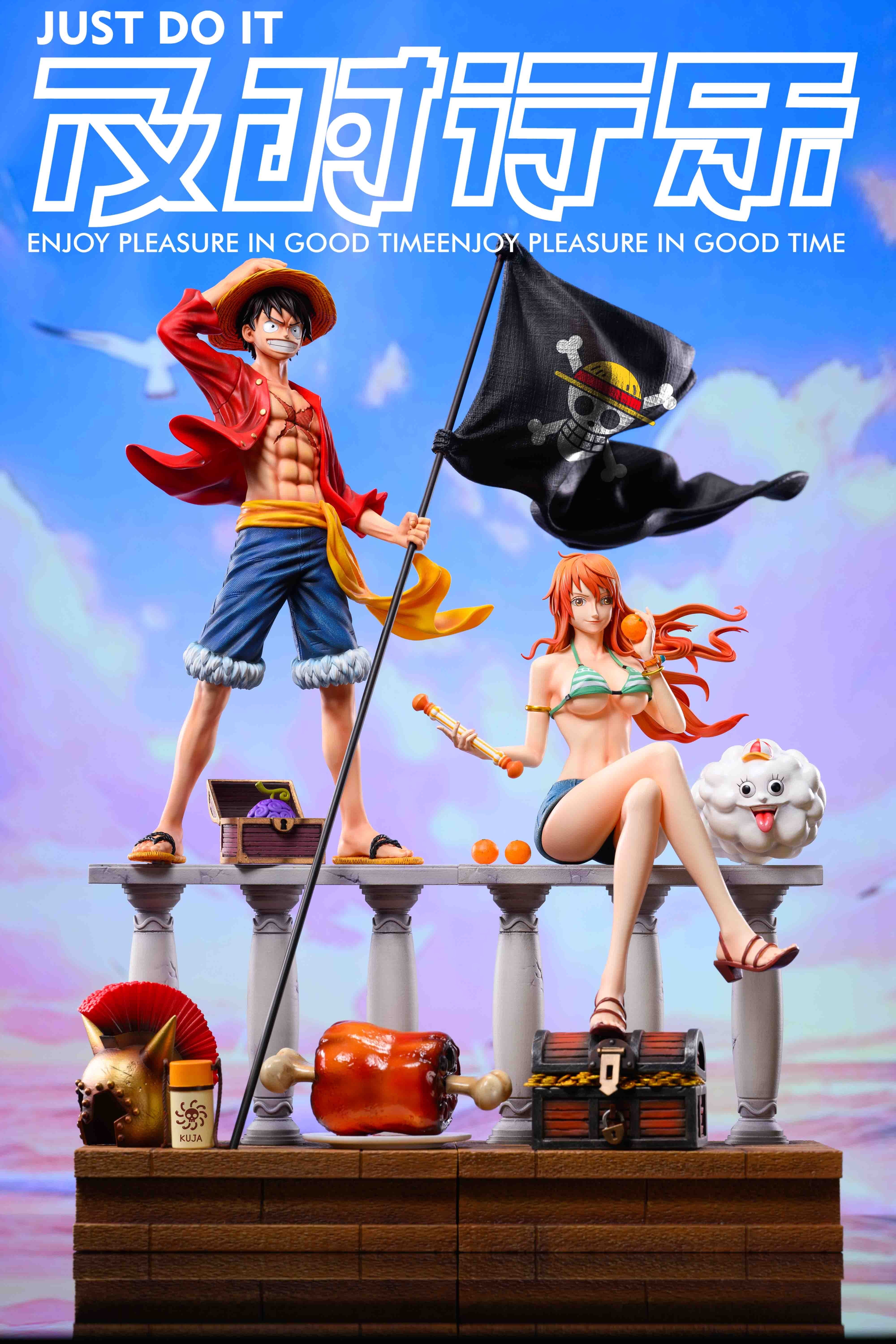 One Piece Just Do It Studio Navigator Nami Straw Hat Group Family