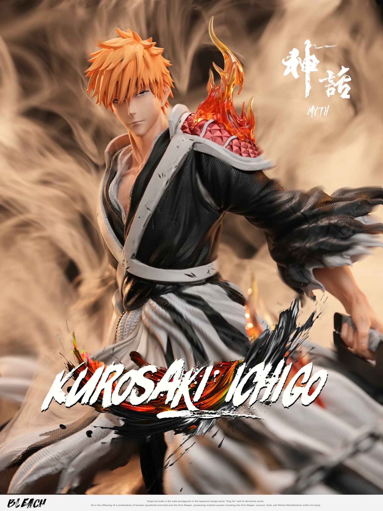 Ichigo Bleach Myth Studio Double Blades Ichigo Kurosaki Resin Statue