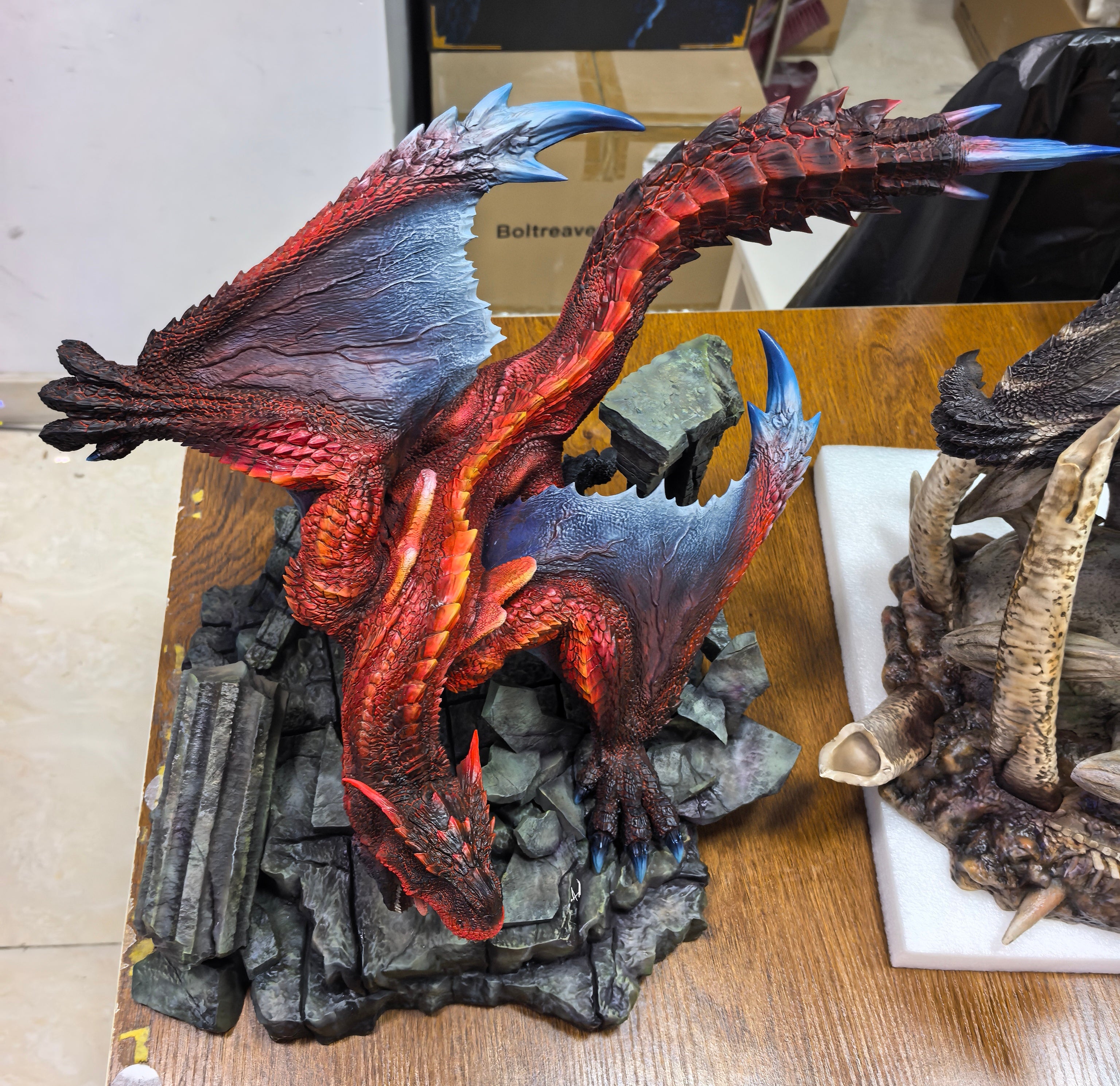 Monster Hunter Frontier ドラゴンフィギュア Monster Hunter Black Fatalis Studio x Dragon Frontier Studio